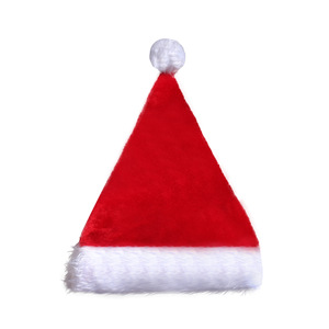 Qiaochi Nouveautés transfrontalières Décorations <span class=keywords><strong>de</strong></span> Noël Bonnet <span class=keywords><strong>de</strong></span> Père Noël en peluche lumineux à LED Style européen <span class=keywords><strong>et</strong></span> américain Modèle universel Noël - Product Image 5