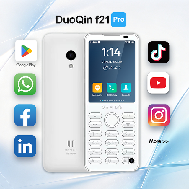 Qin F21 Pro 4G Android 11 Touch Screen Button Smartphone Adds US Virtual Band Google Version Mobile Phone