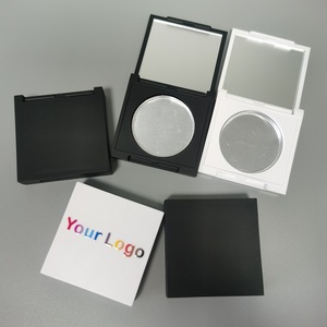 Y032 Sang Trọng D36.5mm Biểu Tượng Tùy Chỉnh Vuông Matte Màu Đen Son Môi Kem Phấn Má Hồng Nhỏ Gọn Bột Trang Điểm Trường Hợp Với Gương - Product Image 1
