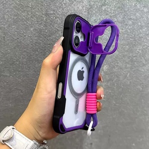 เคสใสพรีเมียมสำหรับ iPhone 16 Pro Max/15 Pro Max/14 พร้อมแม่เหล็กดูดและดีไซน์ป้องกันการตก - Product Image 3