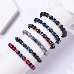 Pulsera de Piedras Naturales con Diseño de <span class=keywords><strong>Ojo</strong></span> de Diablo, Accesorio de Joyería <span class=keywords><strong>para</strong></span> Hombre y Mujer - Product Image 3