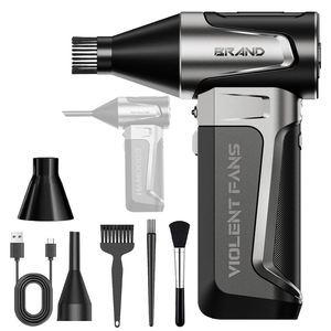 Souffleur à turbine haute vitesse portatif 160000 tr/min 52 m/s sans fil, alimenté par batterie, nettoyeur de poussière professionnel avec accessoires - Product Image 3