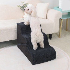 Rampe <span class=keywords><strong>pour</strong></span> animaux de compagnie <span class=keywords><strong>en</strong></span> <span class=keywords><strong>mousse</strong></span> antidérapante à 3 marches, portable et convertible, <span class=keywords><strong>pour</strong></span> petits chiens et chats, avec housse lavable - Product Image 1