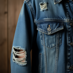 Patch en jean Ilan 9,5x14cm noir 2 pièces pour réparation de vêtements - Product Image 3