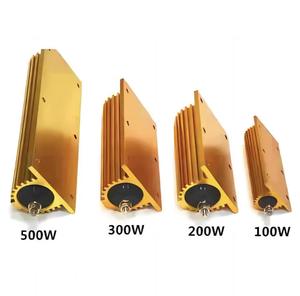 Résistance bobinée haute puissance RXG24 RX24 100W 10/50/100 Ohm, boîtier en <span class=keywords><strong>aluminium</strong></span> doré, pour décodage et freinage par décharge - Product Image 2