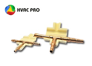 High Quality Copper T Branch Joint HVAC Refrigeration <b>Pipe</b> Connector ME Series <b>Air</b> Conditioner Splitter Durable Fitting - Product Image 2