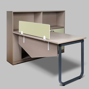 Escritorio de oficina de diseño simple en forma de L con gabinete Muebles de oficina de madera para empresa de oficina - Product Image 1