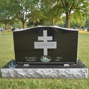 Marqueur de tombe personnalisé <span class=keywords><strong>en</strong></span> <span class=keywords><strong>granit</strong></span> noir absolu |   <span class=keywords><strong>Pierre</strong></span> commémorative durable |   Exportation directe - Product Image 2