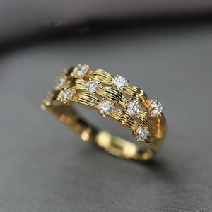 Anello con Texture a Foglia Stellata per Donne, Accessorio Moda Vintage Stile Street per Uso Quotidiano - Product Image 3
