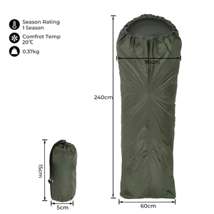 Sac de couchage bivouac tactique ultraléger imperméable à capuche personnalisé E-RIKE Factory pour adultes - Product Image 2
