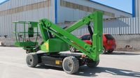 Nacelle élévatrice articulée télescopique automotrice avec flèche de déviation, plateforme de travail aérien à batterie pour travaux d'installation