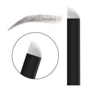 ขายส่งโรงงานที่กำหนดเอง0.16มิลลิเมตร21 Pins เข็มสักคมเข็มเย็บปักถักร้อยมือที่ใช้แล้วทิ้งเข็ม Microblading - Product Image 1