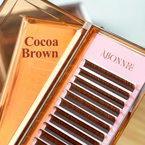 Extensions de cils en cachemire moelleux Abonnie Brown, plateaux de cils en velours LJ LC LB LD <span class=keywords><strong>UC</strong></span> UB <span class=keywords><strong>UD</strong></span> C CC D DD, plateaux d'extensions de cils marron - Product Image 6
