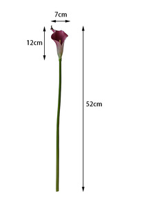 Fiori Artificiali di Calla Bianca in EVA di Alta Qualità, Effetto Realistico, 52cm per Centrotavola, Matrimoni, Natale, Capodanno, Decorazioni per la Casa - Product Image 4