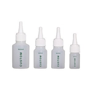 Sanle <b>Plastic</b> Pointed Nose Bottles 12 25 55ml Screw Cap Cosmetic <b>Packaging</b> For Ear Drops Dental Gel Glue Makeup Primer - Product Image 4