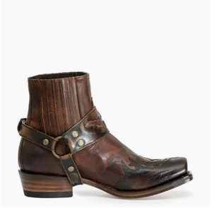<span class=keywords><strong>Stivali</strong></span> da <span class=keywords><strong>Uomo</strong></span> Casual a Tubo Corto Stile Romano con Tacco Basso, Taglie Grandi, Disponibili all'Ingrosso dalla Fabbrica - Product Image 4