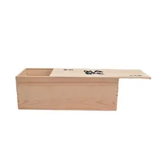 Kiefernholz Handwerk-Schüssel-Schachtel Keramikwaren-Aufbewahrungs-Geschenkbox mit herausziehbarem Deckel für Wandschild-Anzeige
