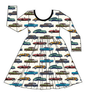 Vestido Infantil de Manga Larga de Bambú con Estampado de Dibujos Animados, Vestido Tipo Jersey para Niña, Ropa de Trabajo Infantil - Product Image 4