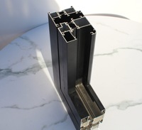 Ventanas de aluminio con toldo, resistentes a impactos, diseñadas a medida, con rotura de puente térmico y doble acristalamiento