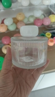 Bouteille diffuseur d'arômes à rayures verticales 250 ml, en verre vide, pour diffuseur à bâtonnets d'aromathérapie, avec bâtonnets noirs