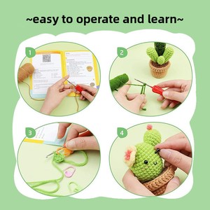 Kit de crochet <span class=keywords><strong>pour</strong></span> animaux DIY, idéal <span class=keywords><strong>pour</strong></span> les débutants, kit de fabrication de poupées mignonnes faites à la main, kit de couture et de tissage, jouet parfait <span class=keywords><strong>pour</strong></span> les enfants - Product Image 5