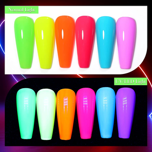 Barniz fluorescente Manicura Etiqueta privada <span class=keywords><strong>Verde</strong></span> Amarillo Púrpura Esmalte de <span class=keywords><strong>uñas</strong></span> Soak Off Gel de <span class=keywords><strong>color</strong></span> neón - Product Image 4