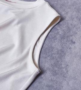 Canotte Casual da Donna con Scollo a O in Tessuto Acetato Traspirante con Bottoni Dorati - Product Image 5