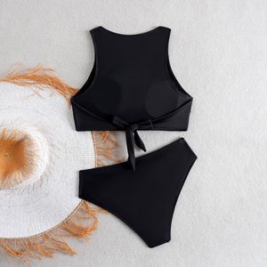 Bikini Sexy Estivo Europeo e Americano da Donna, Due Pezzi con Spacco, Stile Hot Girl per la Spiaggia - Product Image 1