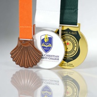 Médaille Sportive Personnalisée en Alliage de Zinc, Placage Or, Argent, Bronze, Impression UV, Vente en Gros, Faible MOQ, Clients Mondiaux