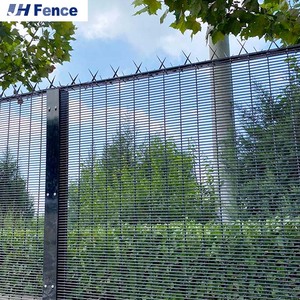 גדר ביטחון מצופה אבקה איכותית / גדר Clear View Clearvu נגד טיפוס 358, בת קיימא - Product Image 3