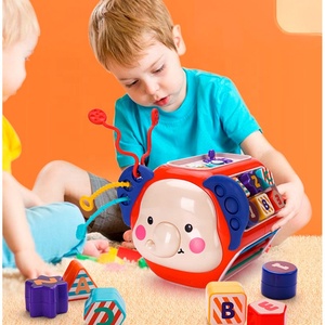 Cube d'activités pour bébé, jouet sensoriel Montessori, trieur de formes, jouet en plastique pour enfants de 1 à 2 ans, jouet éducatif à tirer, jouet occupé - Product Image 3
