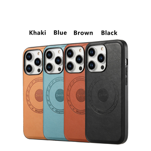 Étui magnétique de protection 360° en cuir PU durable anti-rayures avec chargement sans fil pour <span class=keywords><strong>Apple</strong></span> séries 17/16/15/14/13/<span class=keywords><strong>12</strong></span> - Product Image 6