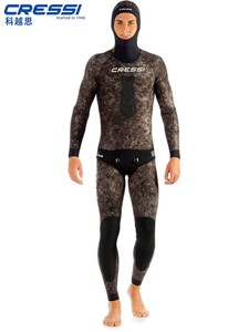 CRESSI Tracina <span class=keywords><strong>Muta</strong></span> Subacquea Professionale da <span class=keywords><strong>Uomo</strong></span> per Immersioni Profonde con Colore Mimetico Spessore 3.5mm/5mm/7mm Made in Italy - Product Image 2