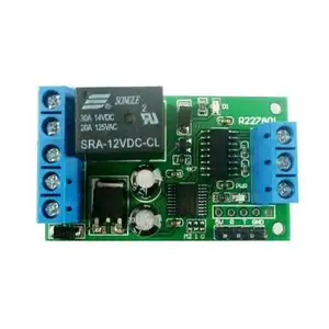 R428A01 mini DC 12V RS485 Module de relais de retard Modbus Rtu Uart carte de commutation pour caméra de vidéosurveillance PTZ contrôle domotique