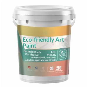 Pintura Acrílica Líquida para el Hogar, Revestimiento de Paredes Interiores y Exteriores, Pintura Texturizada para Paredes, Pintura Granulada para Fondo de Pared - Product Image 1