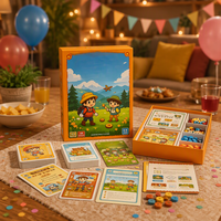 Production de jeux de cartes stratégiques pour enfants |   Jeu de société professionnel pour enfants avec accessoires complets