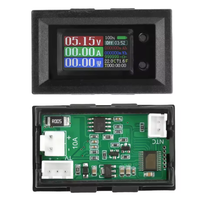 DC6 ~ 36V 10/50/100A 9-in-1 Voltmeter Digital Tegangan Arus Daya Kapasitas Suhu Penguji Multifungsi Sensor NTC