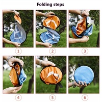 Plateforme de décollage/atterrissage pliable de 55 cm bleu+orange pour Mavic 4Pro/Flip/Mavic 3/AIR3/Avata, véhicule aérien sans pilote, avec clous de sol