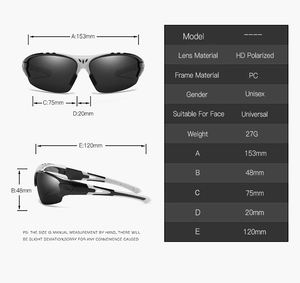 Lunettes de soleil de cyclisme UV400 en promotion – Lunettes de sport polarisées anti-éblouissement pour le vélo de route et les activités de plein air - Product Image 6