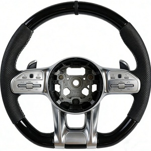 Volant en bois personnalisé pour Mercedes Benz AMG CLA45 C300 <span class=keywords><strong>GLC</strong></span> X253 A220 W202 W203 W238 - Product Image 1