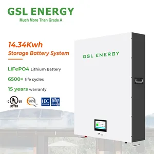 GSL ENERGY Energy 14.34Kwh Lifepo4 48V 100Ah 200Ah280Ahソーラーリチウム電池5Kwh 10Kwh15Kwhリチウムイオン電池パワーウォール