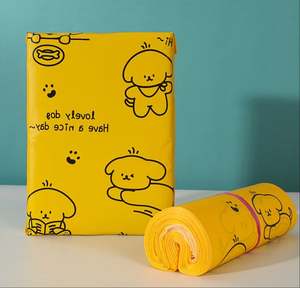 Sobre de Correo de Plástico Amarillo con Logotipo Impreso Personalizado, Asa de Material de Polietileno Duradero, Bolsa de Envío para Mensajería con Impresión - Product Image 1