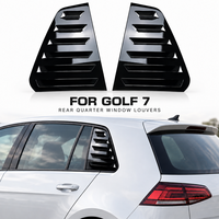 Kit de garnitures de spoiler latéral de pare-brise arrière en ABS noir brillant pour Golf 7 MK7 2013-2020