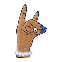 Vente en gros logo personnalisé Puff 3d presse à chaud chenille brodée au fer sur patchs chenille tissée pour accessoires de vêtement