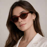 Gafas de Sol Polarizadas de Diseñador de Marca Famosa, Logotipo Personalizado de Alta Calidad, Gafas de Sol de Estilo Retro Vintage de Moda para Hombre y Mujer