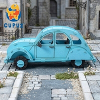 CUPUZ Rompecabezas de Papel 3D Modelo de Auto Citroën, Auto Clásico Francés Vintage, Manualidad Hecha a Mano, Juguete de Regalo para Niños y Adultos