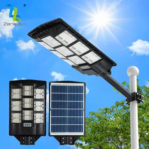 Uzun pil ömrü dayanıklı Ip65 su geçirmez açık 300W 400W 500W entegre hepsi bir Led güneş enerjili sokak ışığı