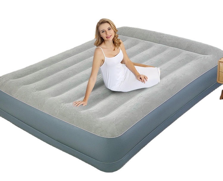 Intex 64116 cama inflable doble engrosada cama de colchón de aire elevado con tecnología de fibra litera descanso para el almuerzo conveniente para