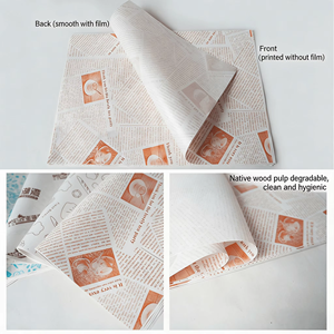 <span class=keywords><strong>Carta</strong></span> da Forno Personalizzata con Logo Stampato, Antiaderente e Riciclabile, <span class=keywords><strong>per</strong></span> Confezionamento di Hamburger, Pane, Sandwich e Torte - Silicone - Product Image 5