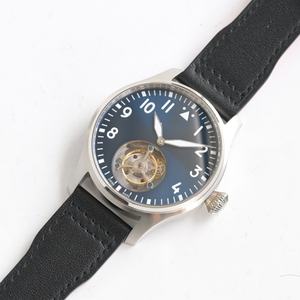 Montres mécaniques à tourbillon tendance et très vendues avec cadran noir et boîtier argenté - Product Image 5